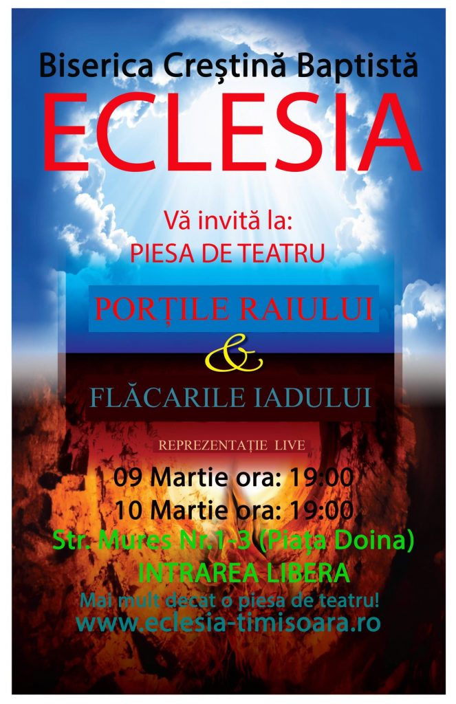 Evanghelizare la Biserica Eclesia din Timișoara